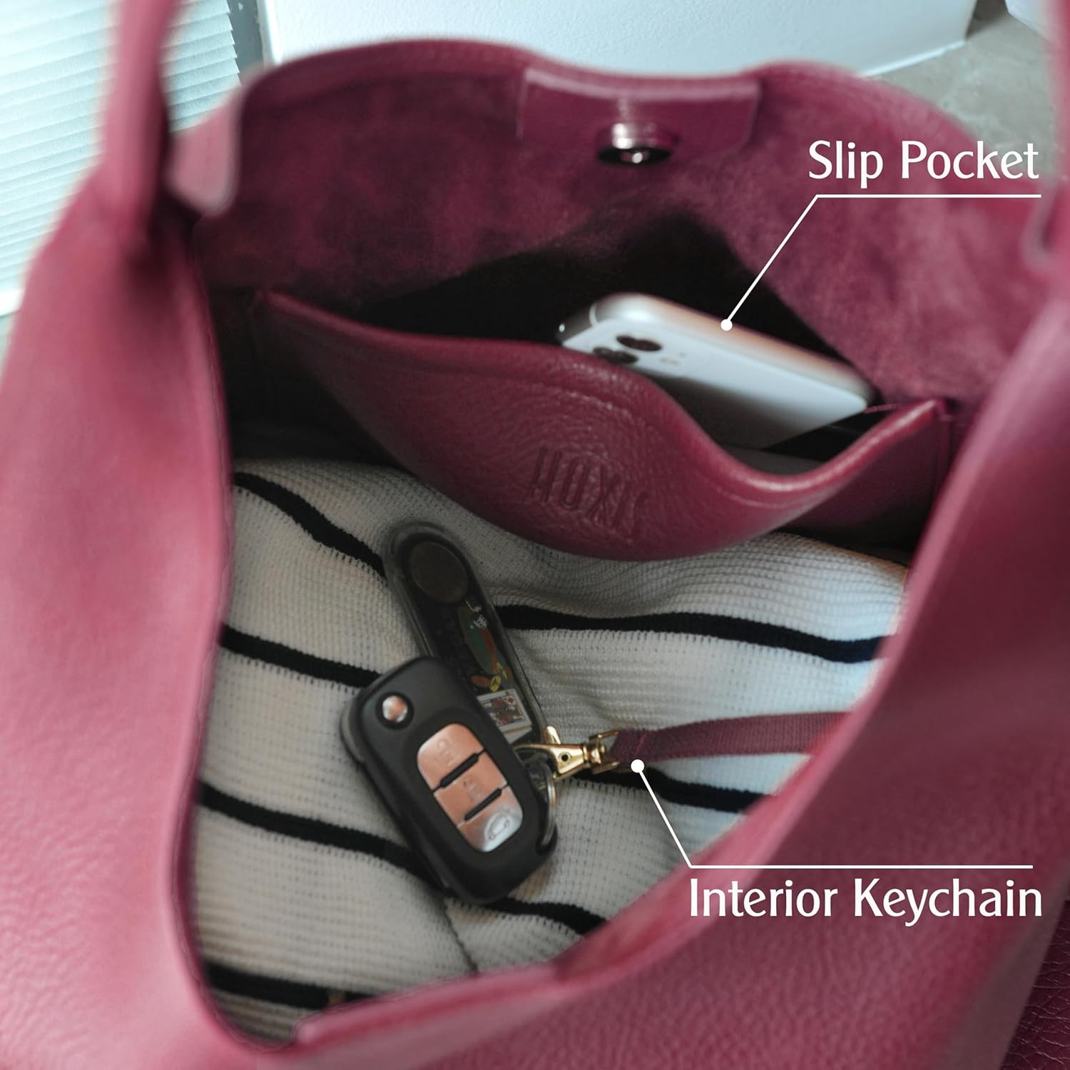image:imageHobo Bags for Women Soft Vegan Leather Shoulder Handbag Slouchy Tote PursesDark Red