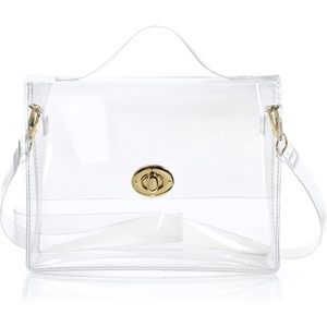 image:imageClear Bag with Turn Lock Closure Womens Cross Body Handbags Stadium ApprovedClear