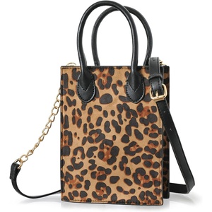 image:imageLeopard Print Shoulder Handbag Mini Tote Women Cross Body Bag PurseBrown Leopard