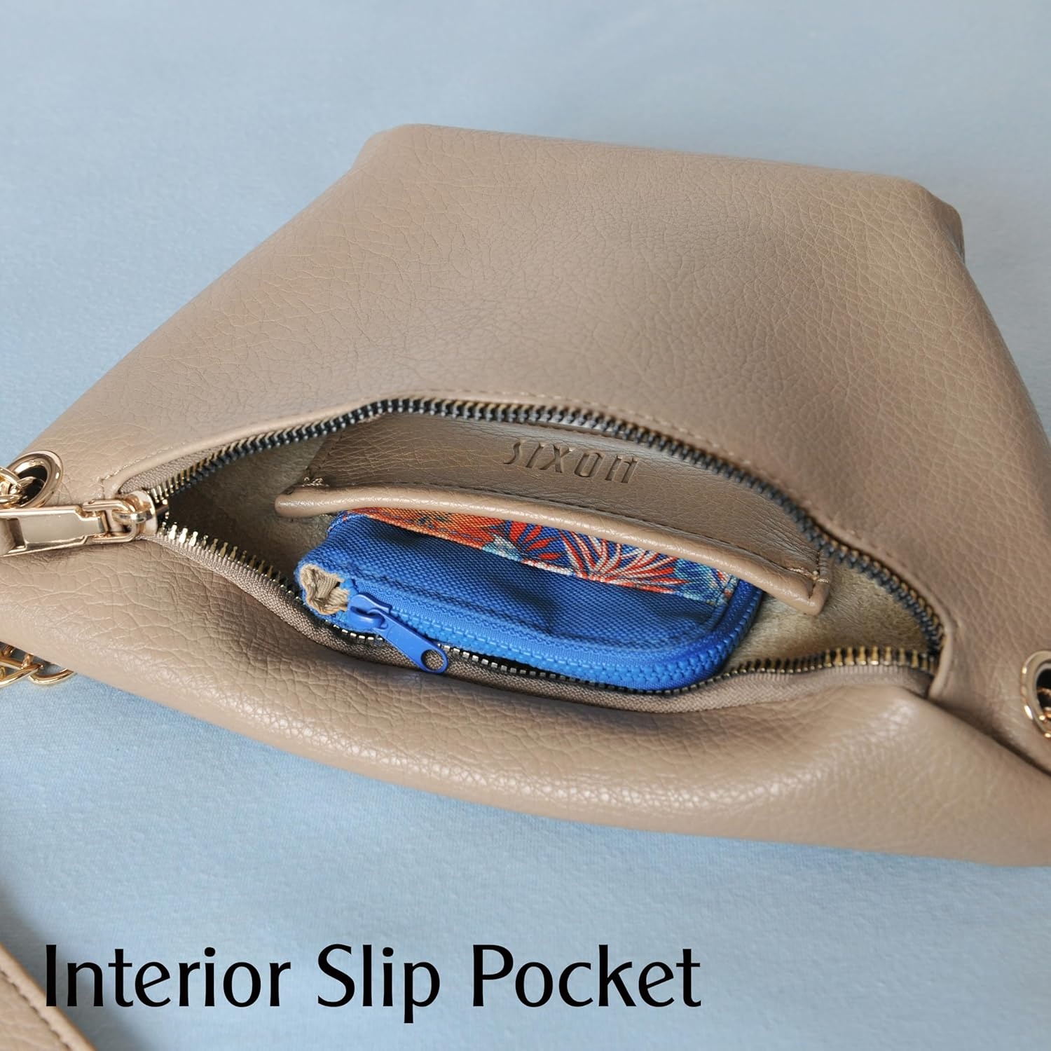 image:imageFanny Pack for Women Vegan Leather Cross body Chain Belt Purse Chest Bag Bum Hip Waist Pack for Travel Outdoor Hiking Nude