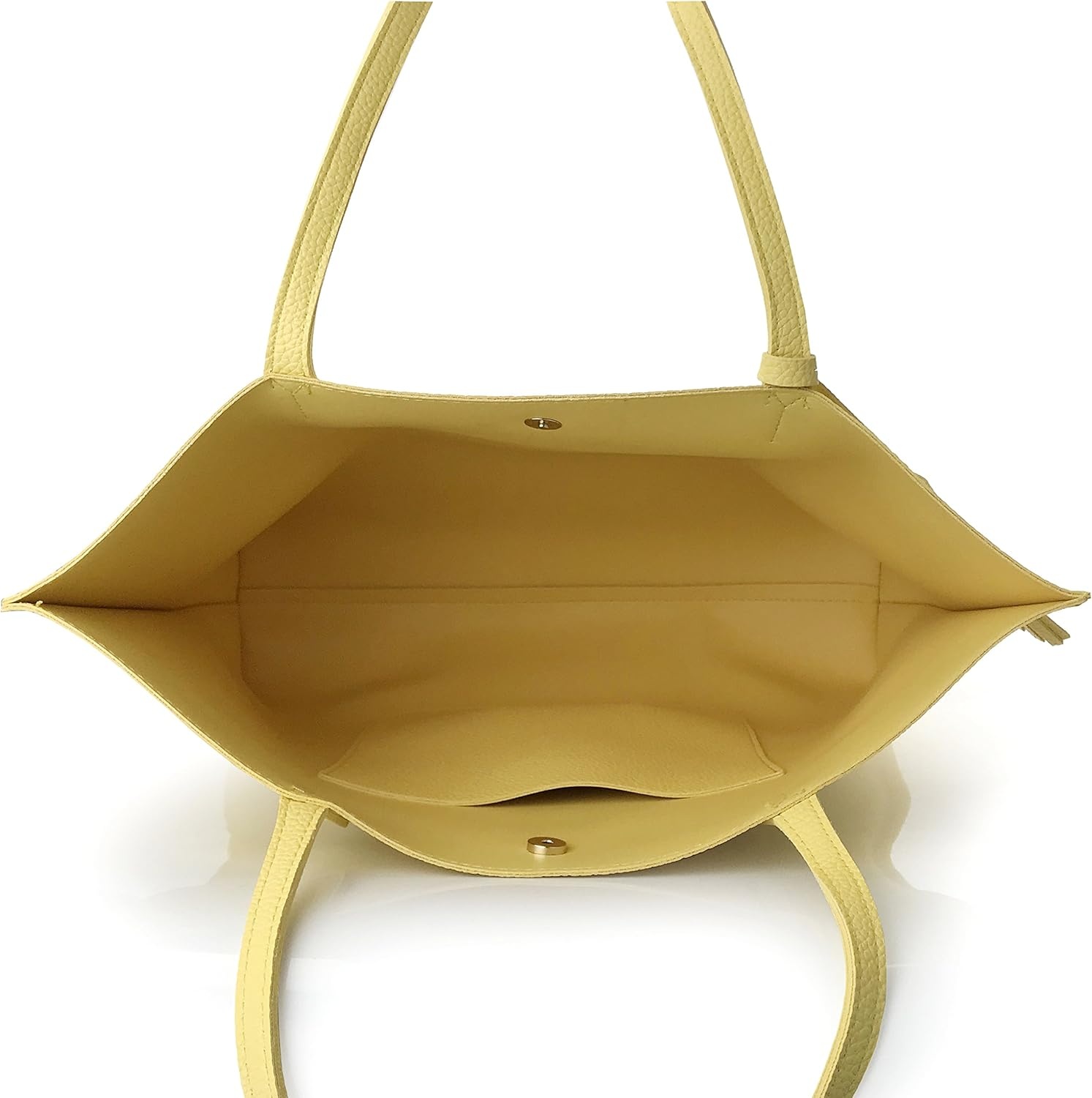 image:imageMinimalist Clean Cut Pebbled Faux Leather Tote Womens Shoulder HandbagPink