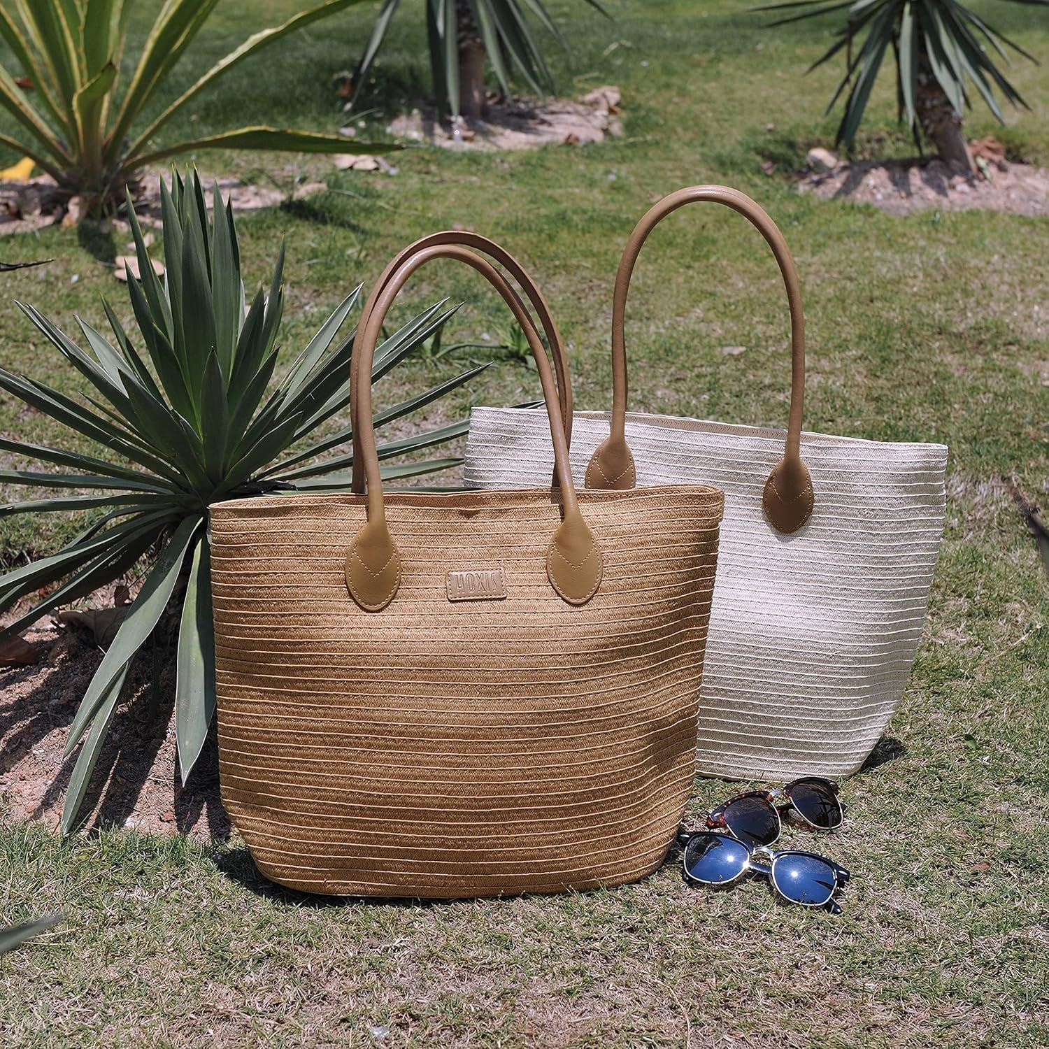 image:imageStraw Rattan Women Tote Summer Beach Shoulder Handbag Straw Rattan Summer BeachBrown