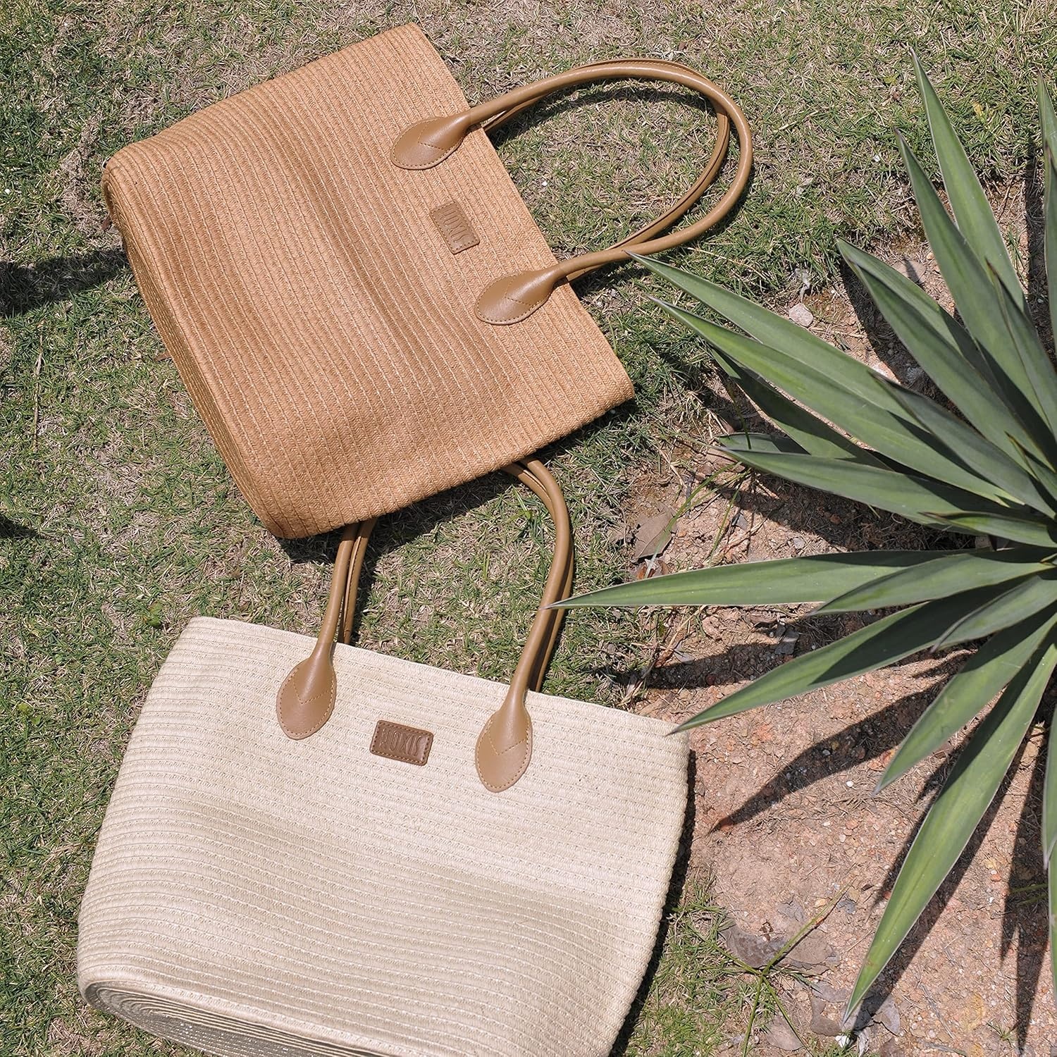 image:imageStraw Rattan Women Tote Summer Beach Shoulder Handbag Straw Rattan Summer BeachBrown