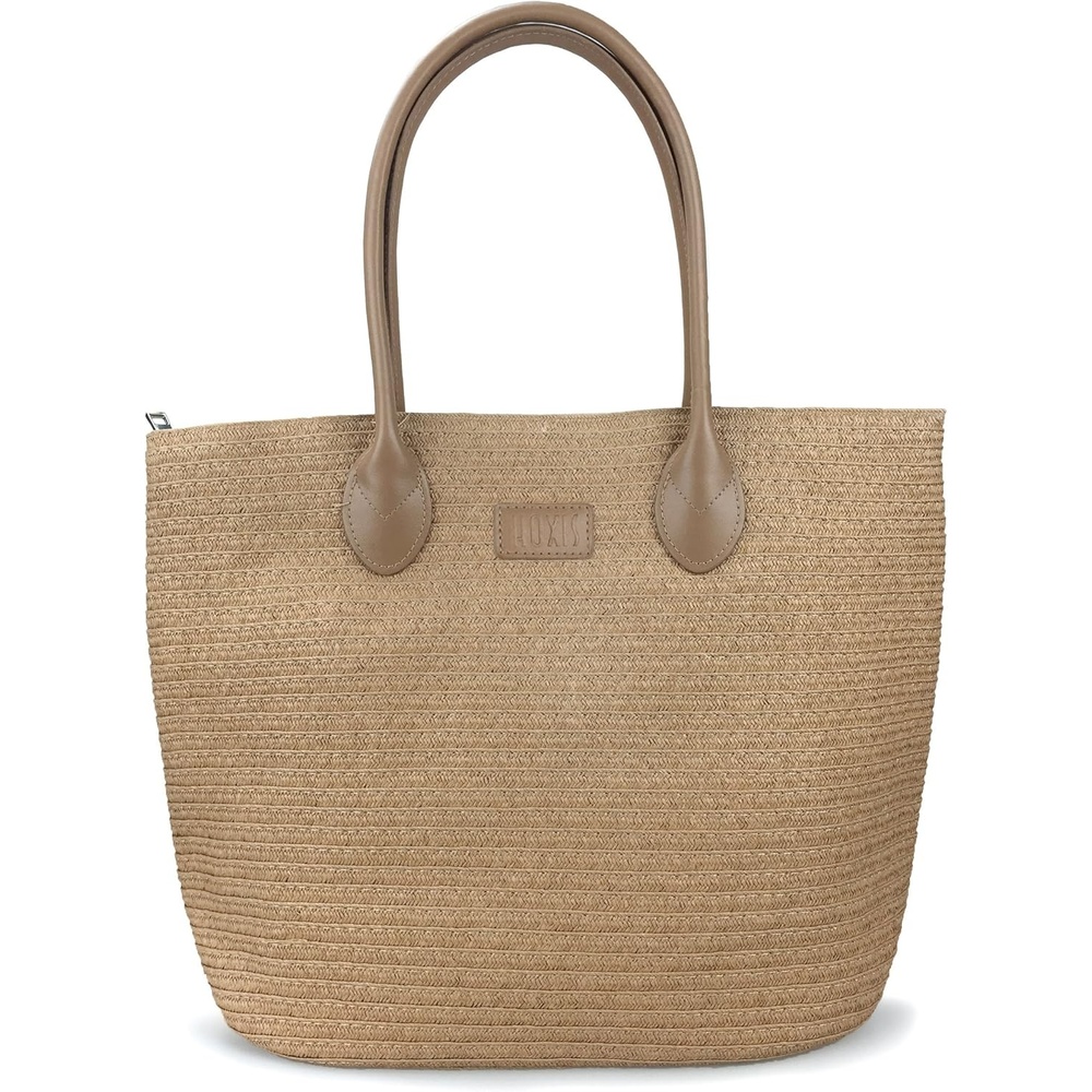 image:imageStraw Rattan Women Tote Summer Beach Shoulder Handbag Straw Rattan Summer BeachBrown