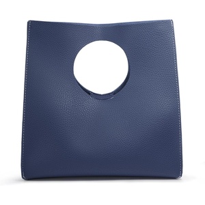 image:imageHOXIS Vintage Minimalist Style Soft Pu Leather Handbag Clutch Small ToteDark Blue
