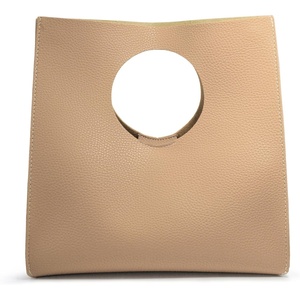 image:imageHOXIS Vintage Minimalist Style Soft Pu Leather Handbag Clutch Small ToteNude
