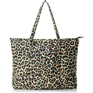image:imageLeopard Tote Women Lightweight Weekend Bag with Outer PocketCarryallTravel Market Grocery Picnic Handbag