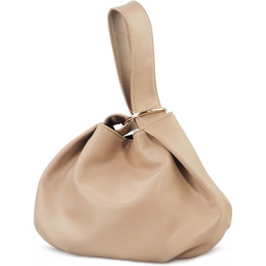 image:imageWomens Clutch Soft Vegan Leather Hobo Top Handle Bag Small Tote PurseNude