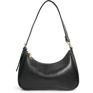 image:imageWomens Crescent Shoulder Bag Vegan Leather Chain Cross body bag Convertible Handbag  Vegan Leather Chain ConvertibleBlack
