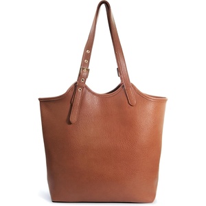 image:imageHOXIS Tote Bag for Women with Adjustable Handles Soft Vegan Leather Shoulder Handbag for Work Travel amp Everyday UseBrown